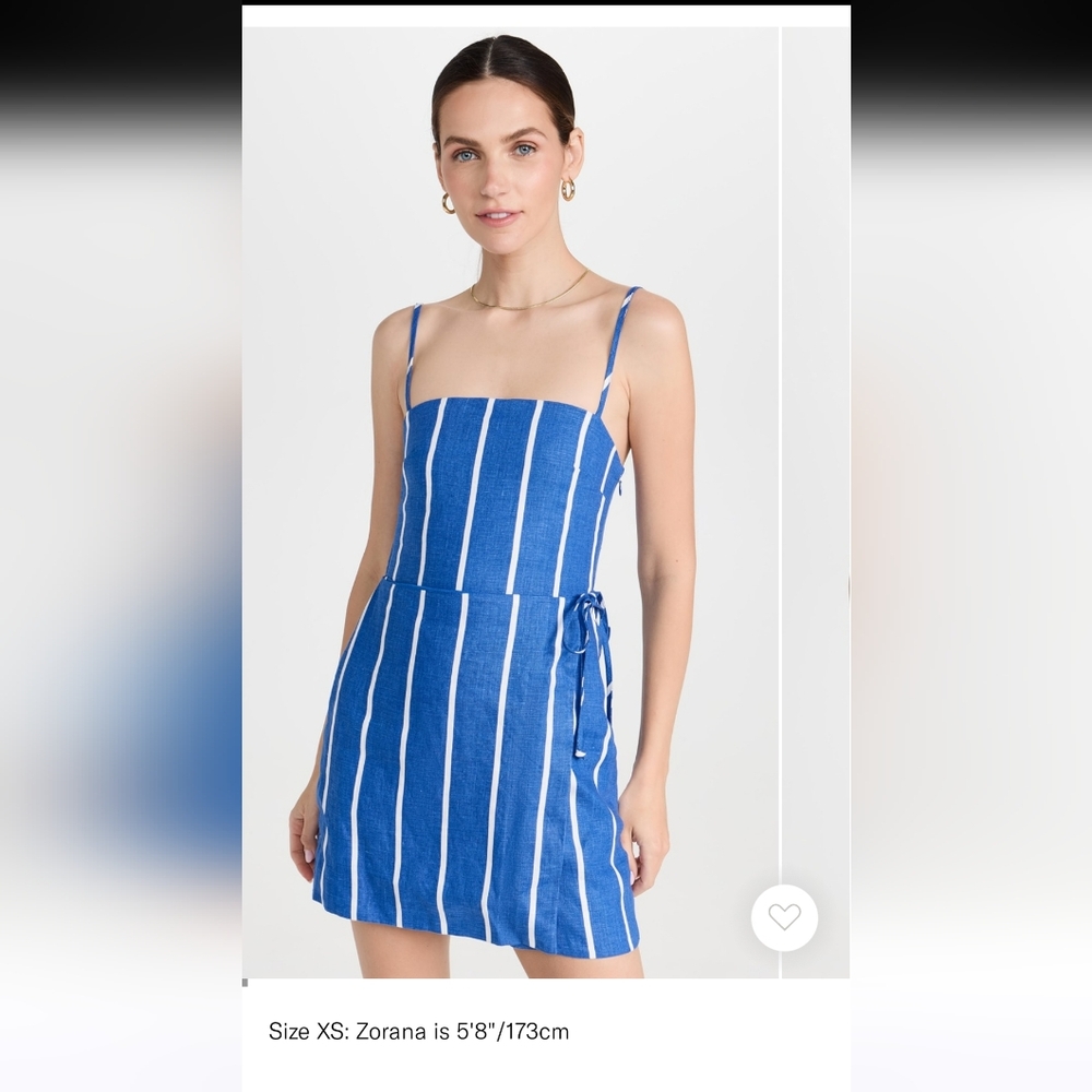 Faithfull the brand Lilian Mini Dress Linen size XS